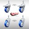 Service Caster 4 Inch SS Blue Poly Swivel 3/8 Inch Threaded Stem Caster Total Lock Brake, 2PK SSTSTTL20S414-PPUB-BLUE-381615-2-S-2 - alternate 4